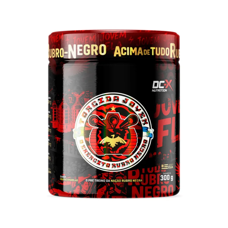 Pré-Treino Jovem Fla: Energia Rubro-Negra pra Dominar o Treino 300g DCX Nutrition