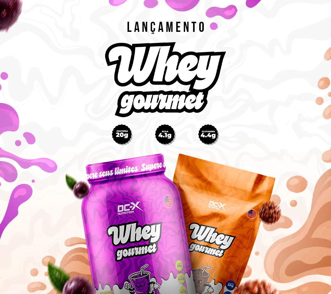 Lançamento Whey Gourmet DCX Nutrition